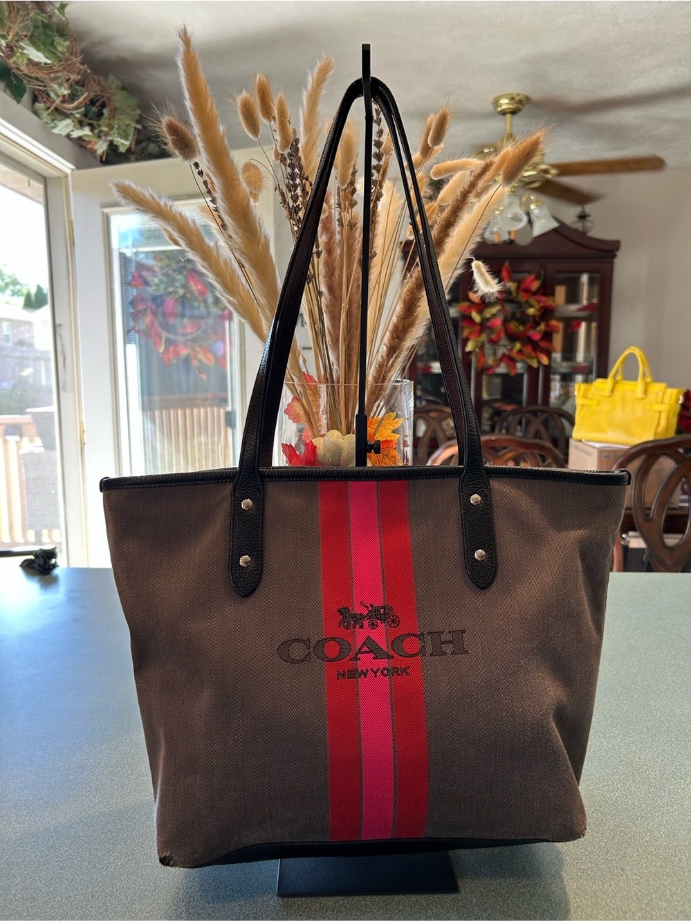 COACH Horse and Carriage Jacquard City Tote
